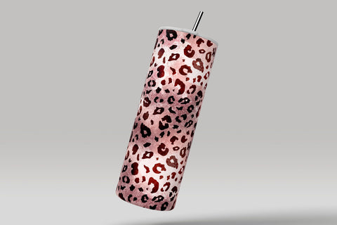 Leopard Print Tumbler Wrap, Cheetah Print Design, Skinny Tumbler 20 oz Design PNG, Seamless Sublimation Travel Tumbler Sublimation Syre Digital Creations 