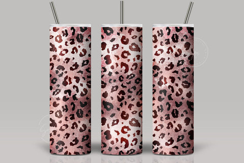 Leopard Print Tumbler Wrap, Cheetah Print Design, Skinny Tumbler 20 oz Design PNG, Seamless Sublimation Travel Tumbler Sublimation Syre Digital Creations 