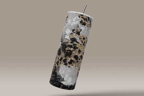 Leopard Print Tumbler Wrap, Cheetah Print Design, Skinny Tumbler 20 oz Design PNG, Seamless Sublimation Travel Tumbler Sublimation Syre Digital Creations 