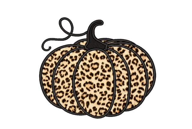 Leopard Pumpkin Applique Embroidery Design, 4 sizes, Instant Download Embroidery/Applique DESIGNS Nino Nadaraia 