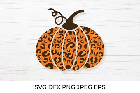 Leopard Pumpkin. Fall decorations. Thanksgiving SVG SVG LaBelezoka 