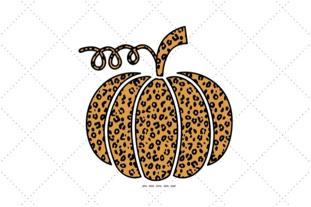 Leopard Pumpkin, Fall Pumpkin Png, Pumpkin Cut File SVG SVG Digital Designer 