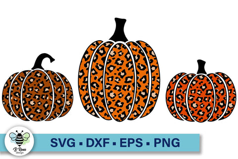 Leopard Pumpkin SVG | Fall Pumpkins SVG | Autumn Decor SVG B Renee Design 