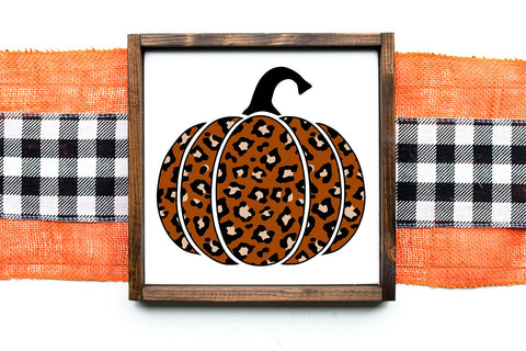 Leopard Pumpkin SVG | Fall Pumpkins SVG | Autumn Decor SVG B Renee Design 