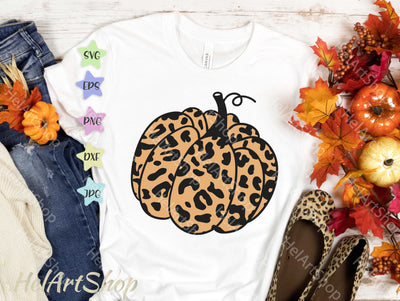 Leopard Pumpkin Svg, Fall Svg SVG _HelArtShop_ 