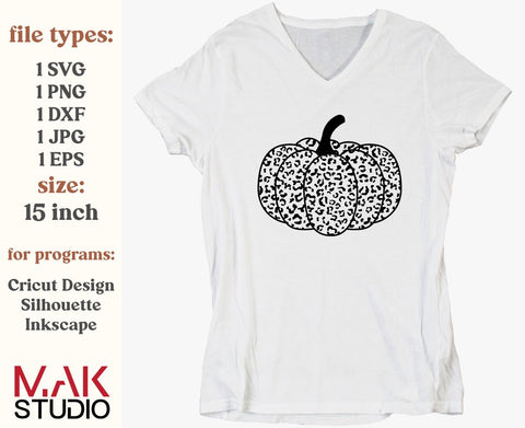 Leopard pumpkin svg, Pumpkin leopard svg, Pumpkin svg, Leopard print svg, Halloween svg, Fall svg, Cheetah pumpkin svg, Fall pumpkin svg SVG MAKStudion 