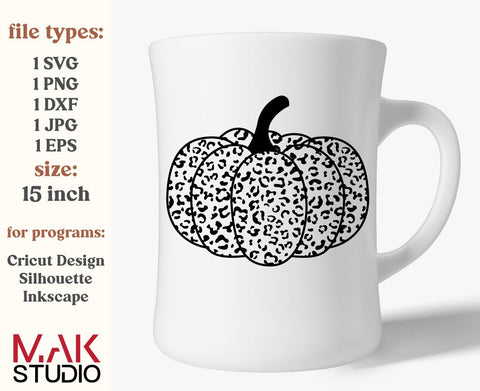 Leopard pumpkin svg, Pumpkin leopard svg, Pumpkin svg, Leopard print svg, Halloween svg, Fall svg, Cheetah pumpkin svg, Fall pumpkin svg SVG MAKStudion 