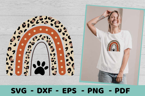 Leopard Rainbow SVG | Dog Mom Rainbow SVG | Dog SVG SVG Irina Ostapenko 