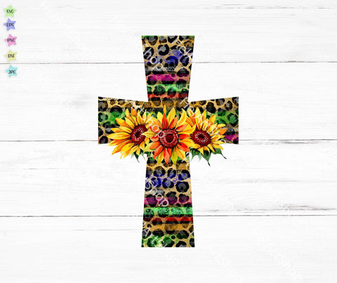 Leopard serape cross png, Sublimation png Sublimation _HelArtShop_ 