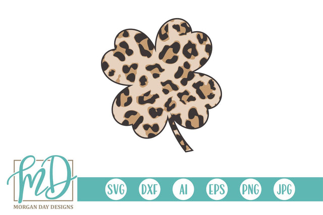 Leopard Shamrock SVG Morgan Day Designs 
