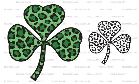 Leopard Shamrock SVG TribaliumArtSF 