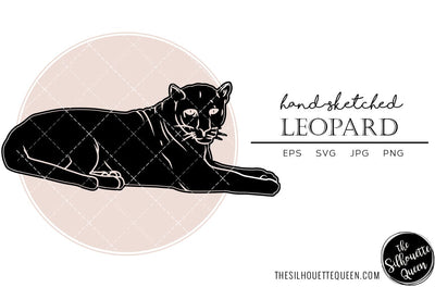 Leopard Sketch Vector SVG Loveleen Kaur 