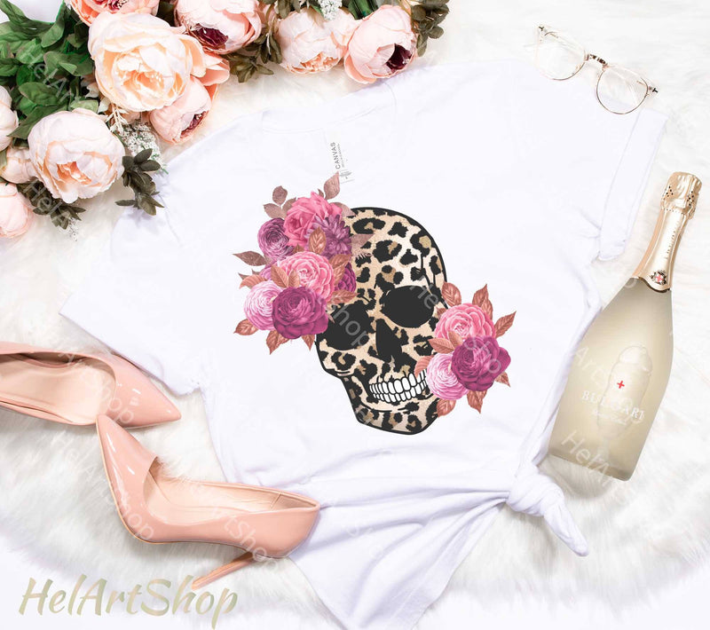 Leopard Skull Png, Sublimation Png, Boho Png Sublimation _HelArtShop_ 