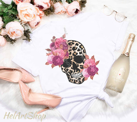 Leopard Skull Png, Sublimation Png, Boho Png Sublimation _HelArtShop_ 