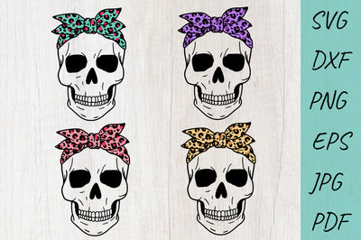 Leopard Skull SVG Bundle, Halloween SVG, Skull SVG, Bandana SVG Irina Ostapenko 