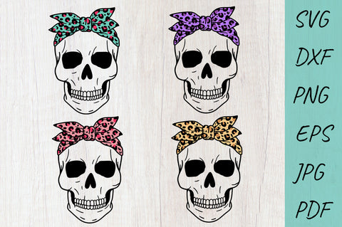 Leopard Skull SVG Bundle, Halloween SVG, Skull SVG, Bandana SVG Irina Ostapenko 