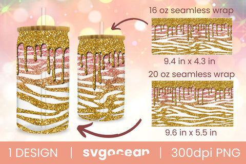 Leopard Sublimation Design | PNG | 16 Oz | 20 Oz Libbey Glass SVG SvgOcean 