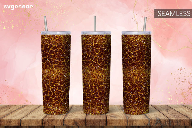 Leopard Sublimation Design | Skinny 20 oz | Tapered | Straight Sublimation SvgOcean 