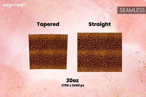 Leopard Sublimation Design | Skinny 20 oz | Tapered | Straight Sublimation SvgOcean 