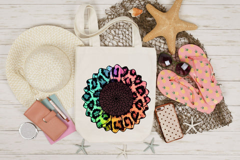 Leopard Sunflower Sublimation Sublimation Rupkotha 