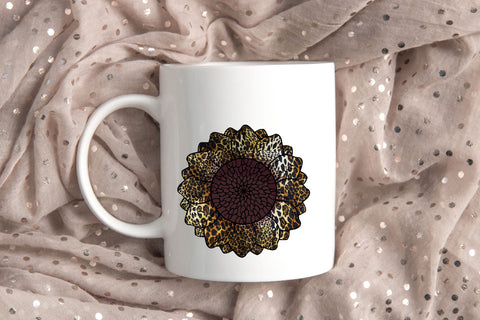 Leopard Sunflower Sublimation Sublimation Rupkotha 