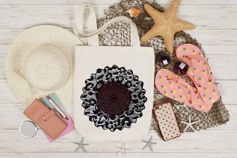 Leopard Sunflower Sublimation Sublimation Rupkotha 