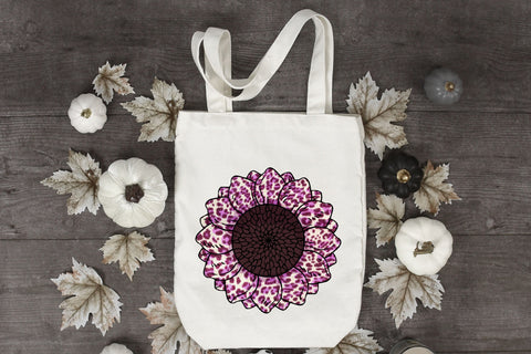 Leopard Sunflower Sublimation Sublimation Rupkotha 