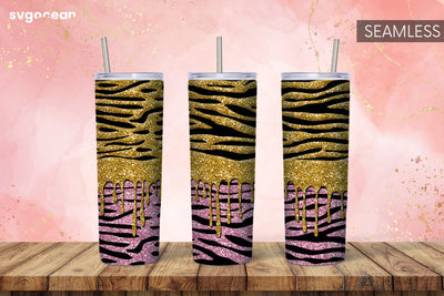 Leopard Tumbler Design | Skinny 20 oz | Tapered | Straight Sublimation SvgOcean 