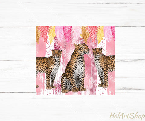 Leopard Tumbler PNG Sublimation, Cheetah SKINNY TUMBLER Png Sublimation _HelArtShop_ 