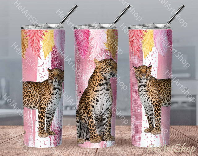 Leopard Tumbler PNG Sublimation, Cheetah SKINNY TUMBLER Png Sublimation _HelArtShop_ 
