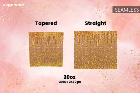 Leopard Tumbler | Skinny 20 oz | Tapered | Straight Sublimation SvgOcean 