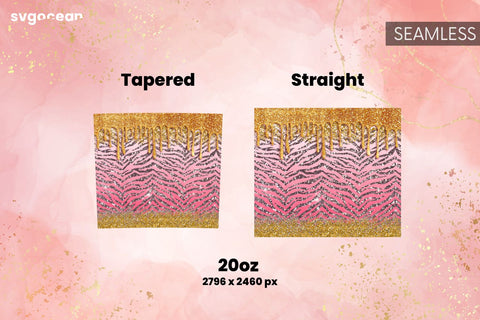 Leopard Tumbler Sublimation | Skinny 20 oz | Tapered | Straight Sublimation SvgOcean 