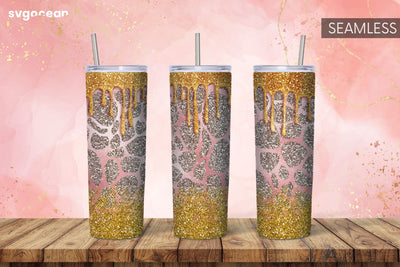 Leopard Tumbler Wrap | Skinny 20 oz | Tapered | Straight Sublimation SvgOcean 