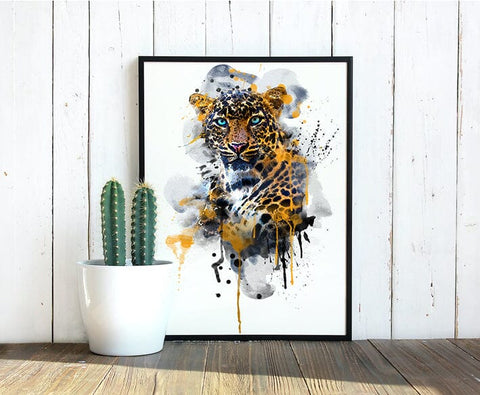 Leopard Watercolor Sublimation Clipart PNG JPG Sublimation nikola 