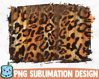 Leopard Wooden Sublimation Background SVG MintyMarshmallows 