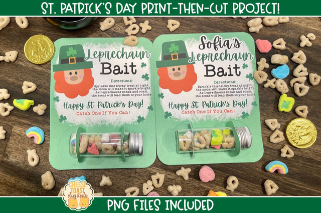 Leprechaun Bait Card | Printable St. Patrick's Day PNG Sublimation Cheese Toast Digitals 