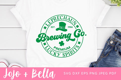 Leprechaun Brewing Co SVG, St Patricks Brewing SVG, St. Patricks day SVG, Funny St. Patricks svg, Svg files for Cricut, Silhouette SVG Jojo&Bella 