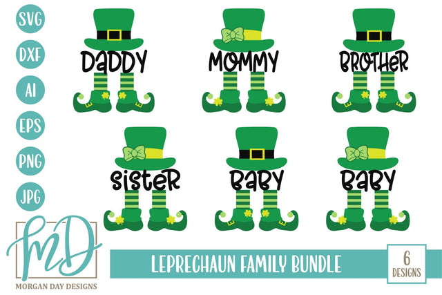 Leprechaun Family Bundle SVG Morgan Day Designs 