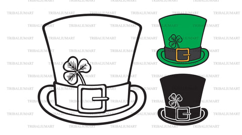 Leprechaun green hat SVG TribaliumArtSF 