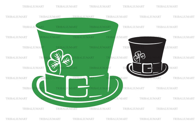 Leprechaun Green Top Hat (Saint Patrick's Day design) SVG TribaliumArtSF 