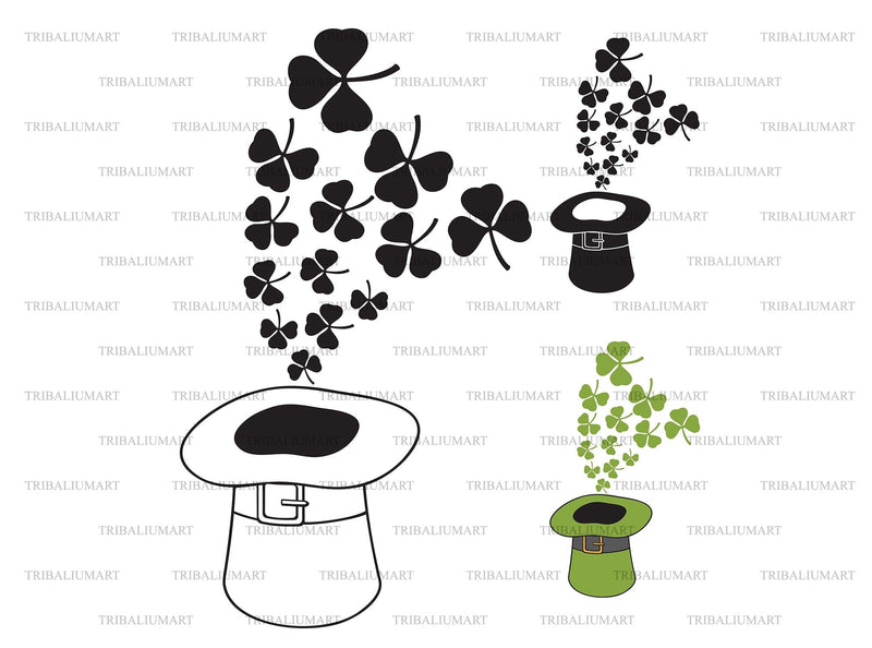 Leprechaun Green Top Hat (Saint Patrick's Day design) SVG TribaliumArtSF 