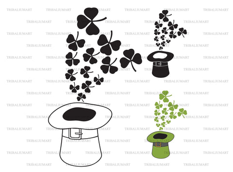 Leprechaun Green Top Hat (Saint Patrick's Day design) SVG TribaliumArtSF 