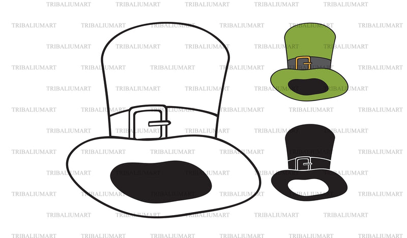 Leprechaun Green Top Hat (Saint Patrick's Day design) SVG TribaliumArtSF 