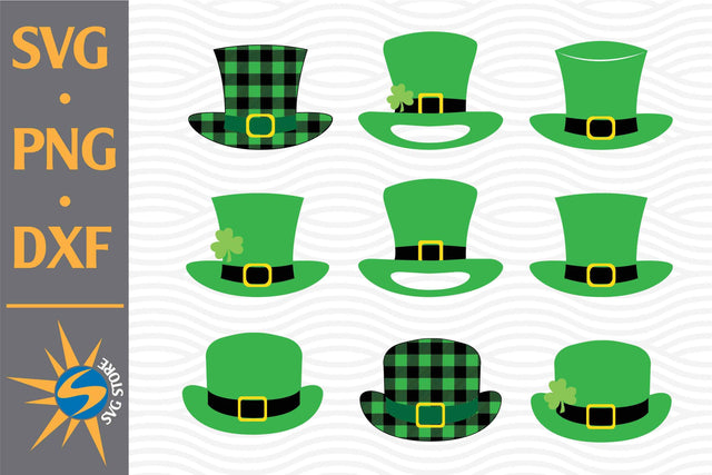 Leprechaun Hat SVG, PNG, DXF Digital Files Include SVG SVGStoreShop 