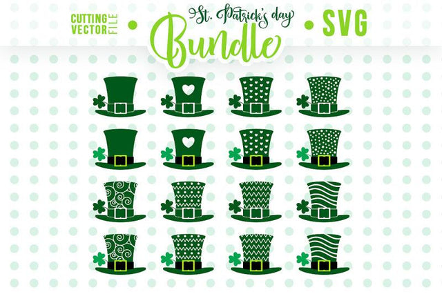 Leprechaun Hats - SVG - St. Patrick's Day Bundle SVG VectorSVGdesign 