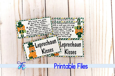 Leprechaun Kisses Bag Topper - Girl 3D Paper Family Creations 
