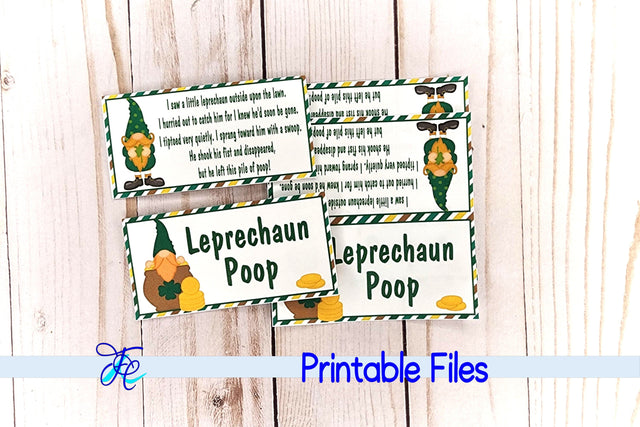 Leprechaun Poop Bag Topper 3D Paper Family Creations 