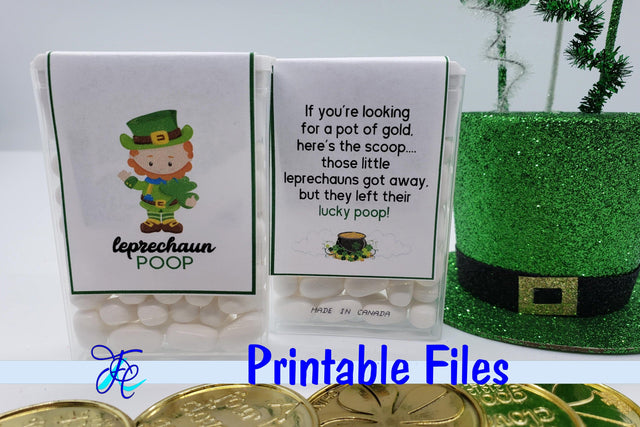 Leprechaun Poop - Tic Tac Label 3D Paper Family Creations 