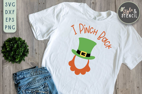 Leprechaun SVG - Leprechaun Hat and Beard SVG Style and Stencil 