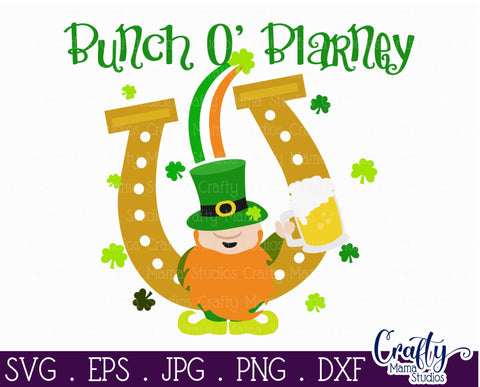Leprechaun svg - St Patrick's day svg - Bunch O Blarney SVG Crafty Mama Studios 